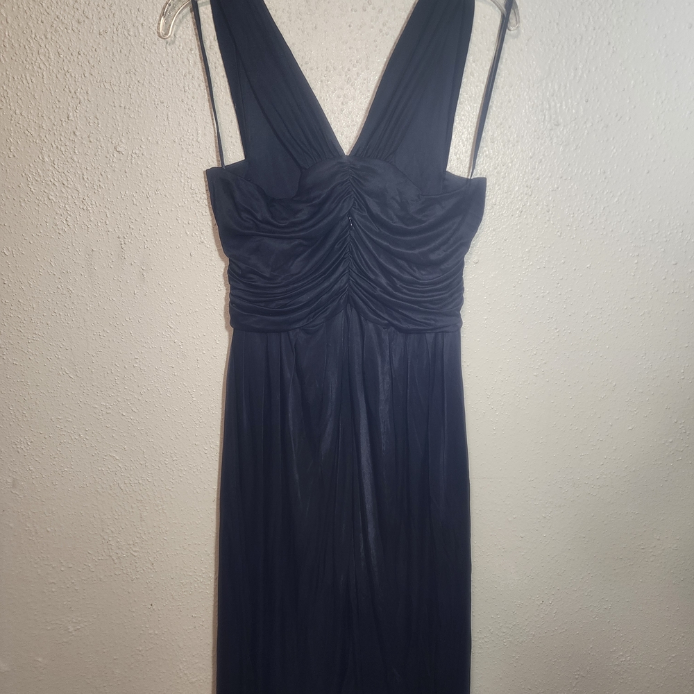 Chic Black Backless Evening Dress